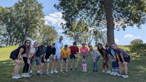 Participants posing together at the ITE Ozarks Section Golf Tournament