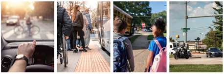 Transportation safety pledge imagery