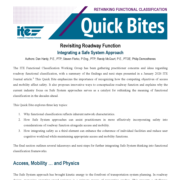 Revisiting Roadway Function: Integrating a Safe System Approach